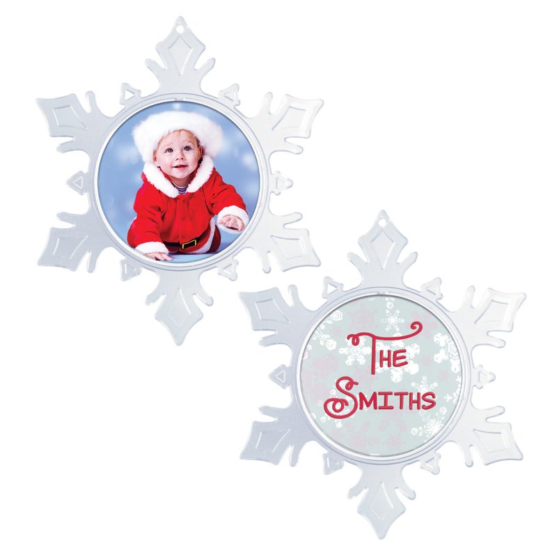 Snapins Make Your Own Acrylic Craft Photo Snowflake Ornaments - Pack of 12 - Image 3